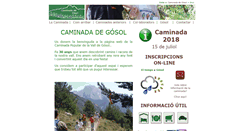 Desktop Screenshot of caminadadegosol.cat